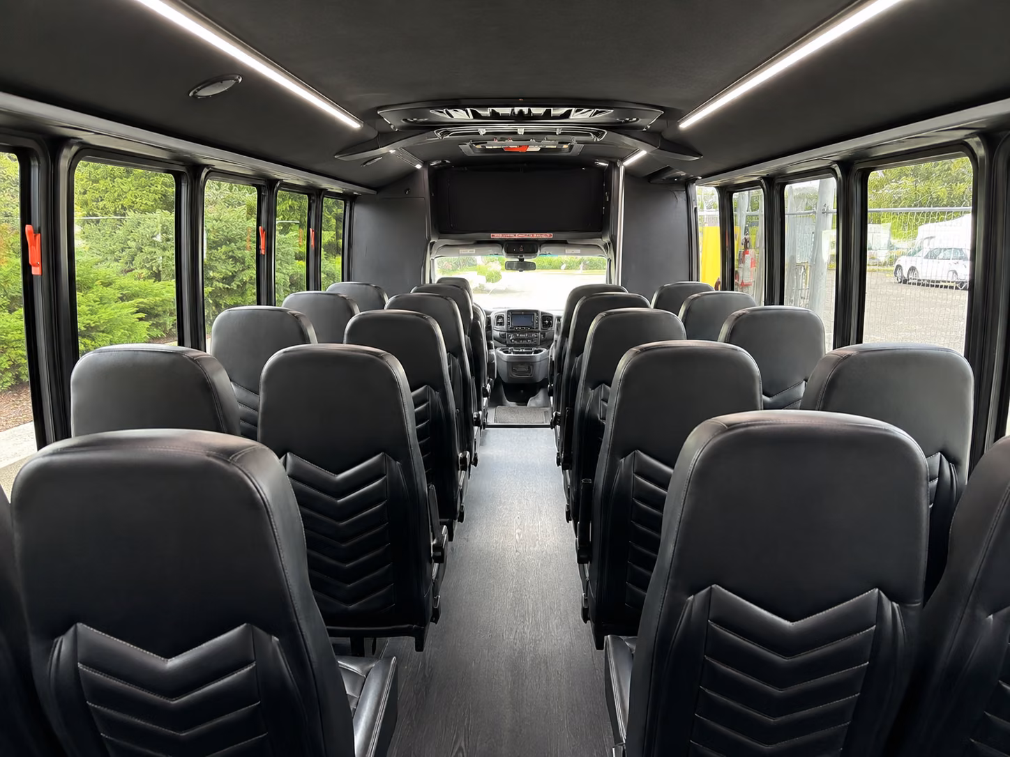 spokane 18 passenger minibus inside