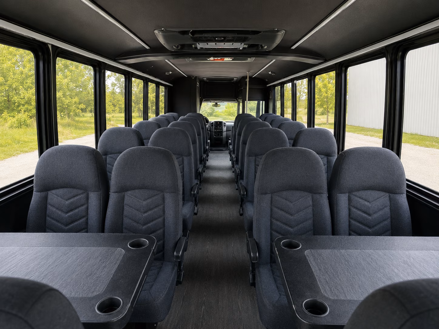 spokane 18 passenger minibus interior