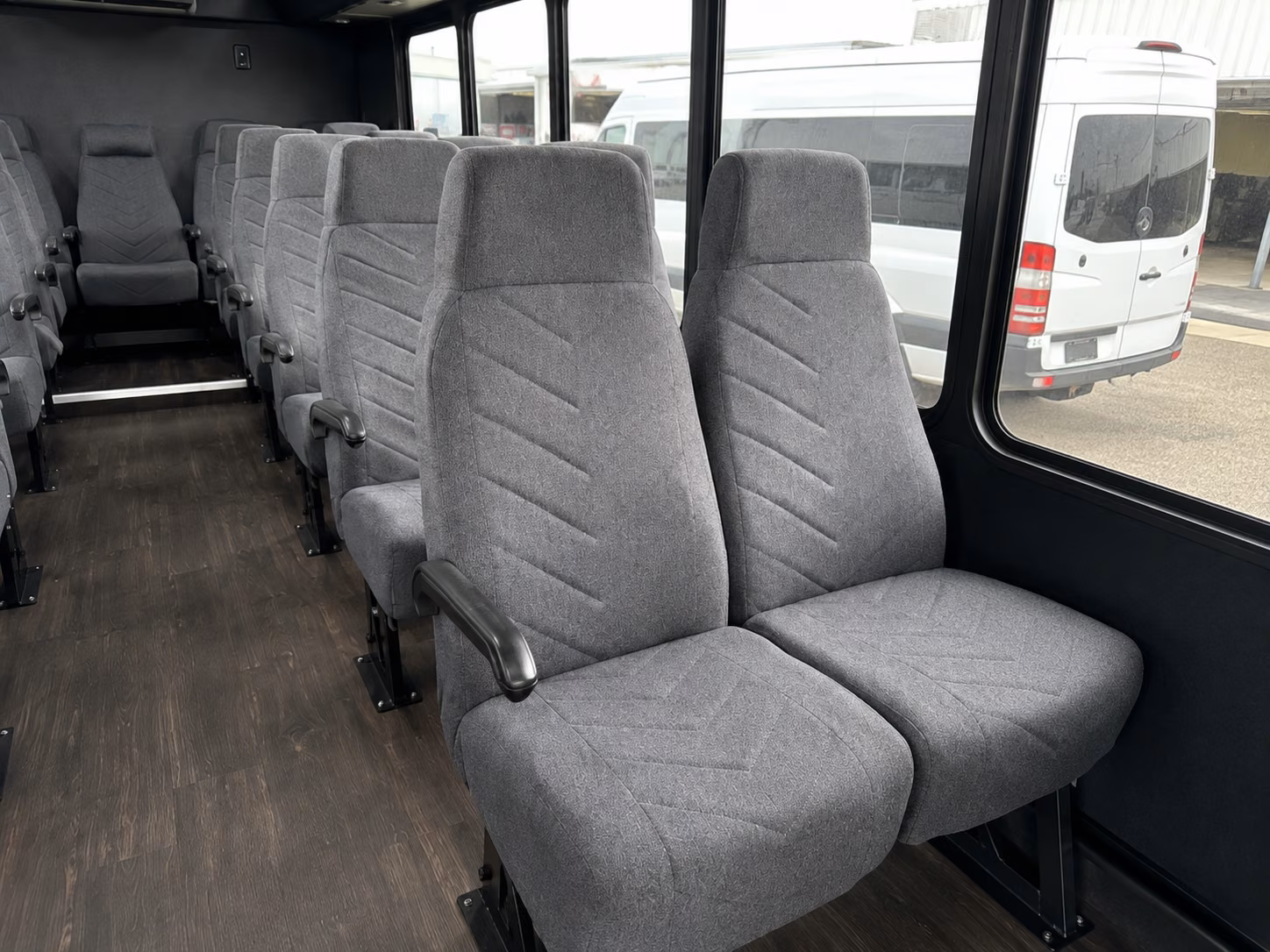 spokane 20 passenger minibus inside