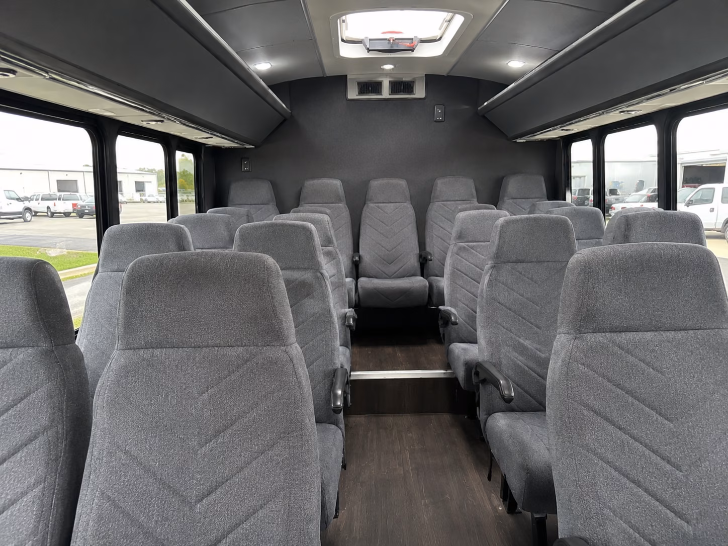 spokane 20 passenger minibus interior