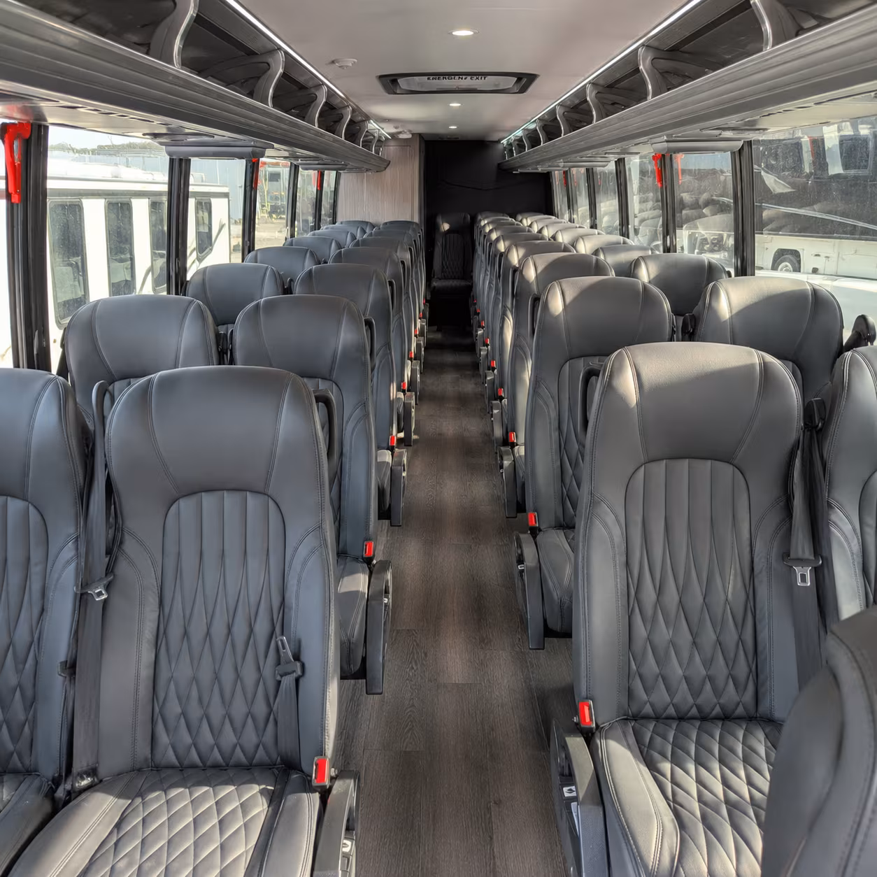 spokane 28 passenger minibus interior