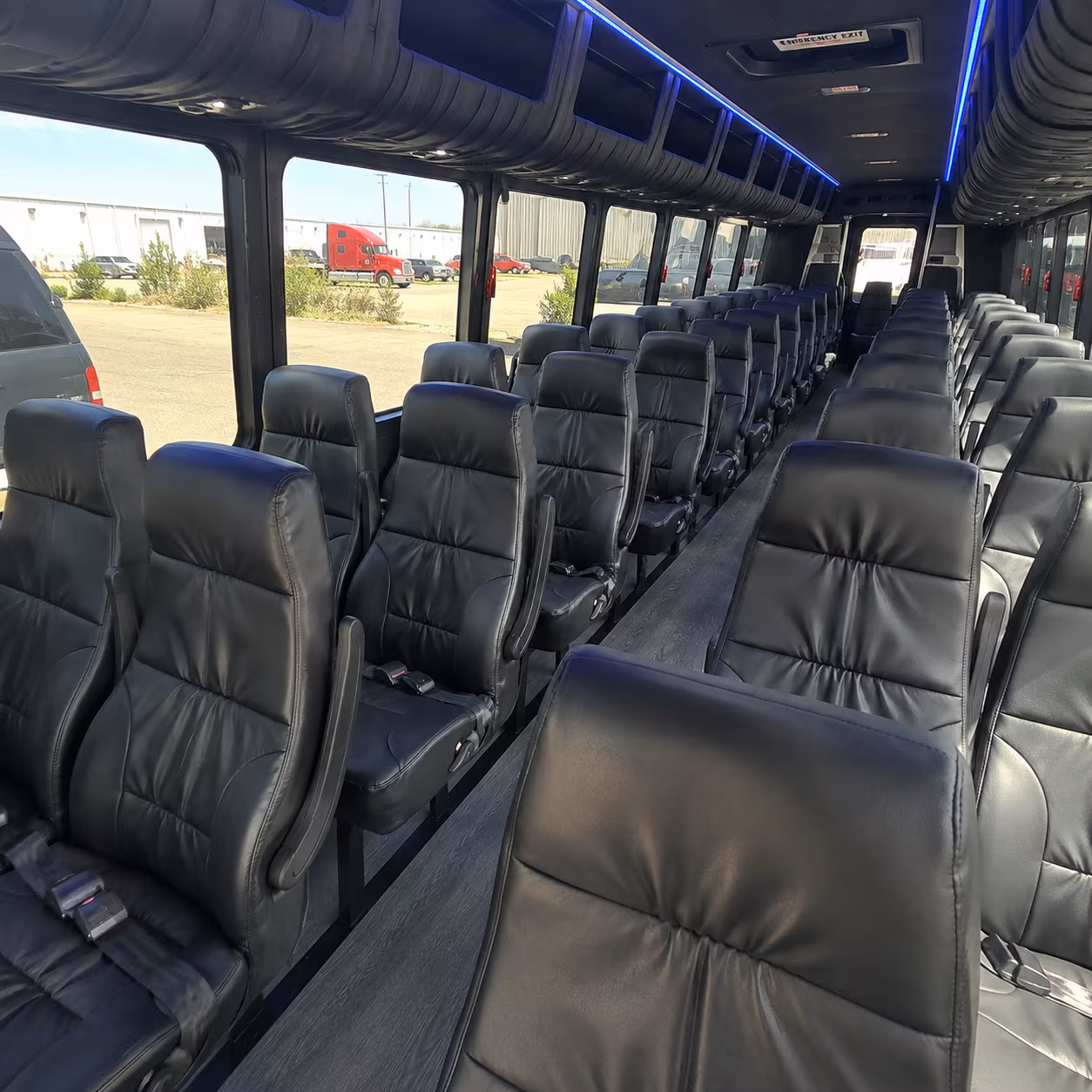 spokane 30 passenger minibus interior
