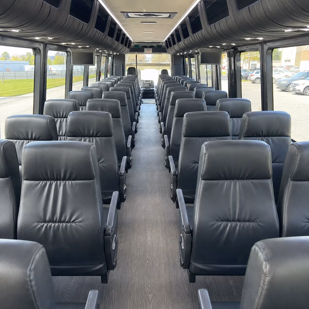 spokane 35 passenger minibus inside