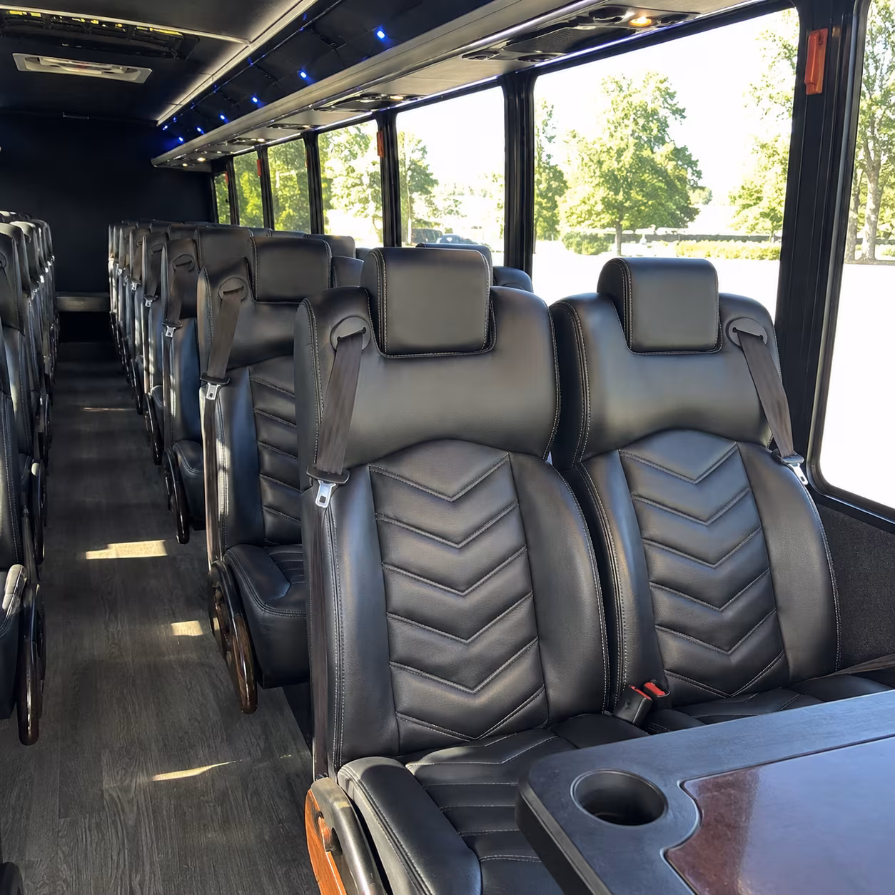 spokane 35 passenger minibus interior