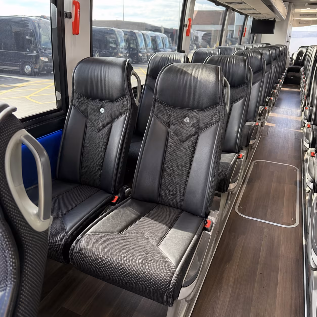 spokane 40 passenger charter bus interior