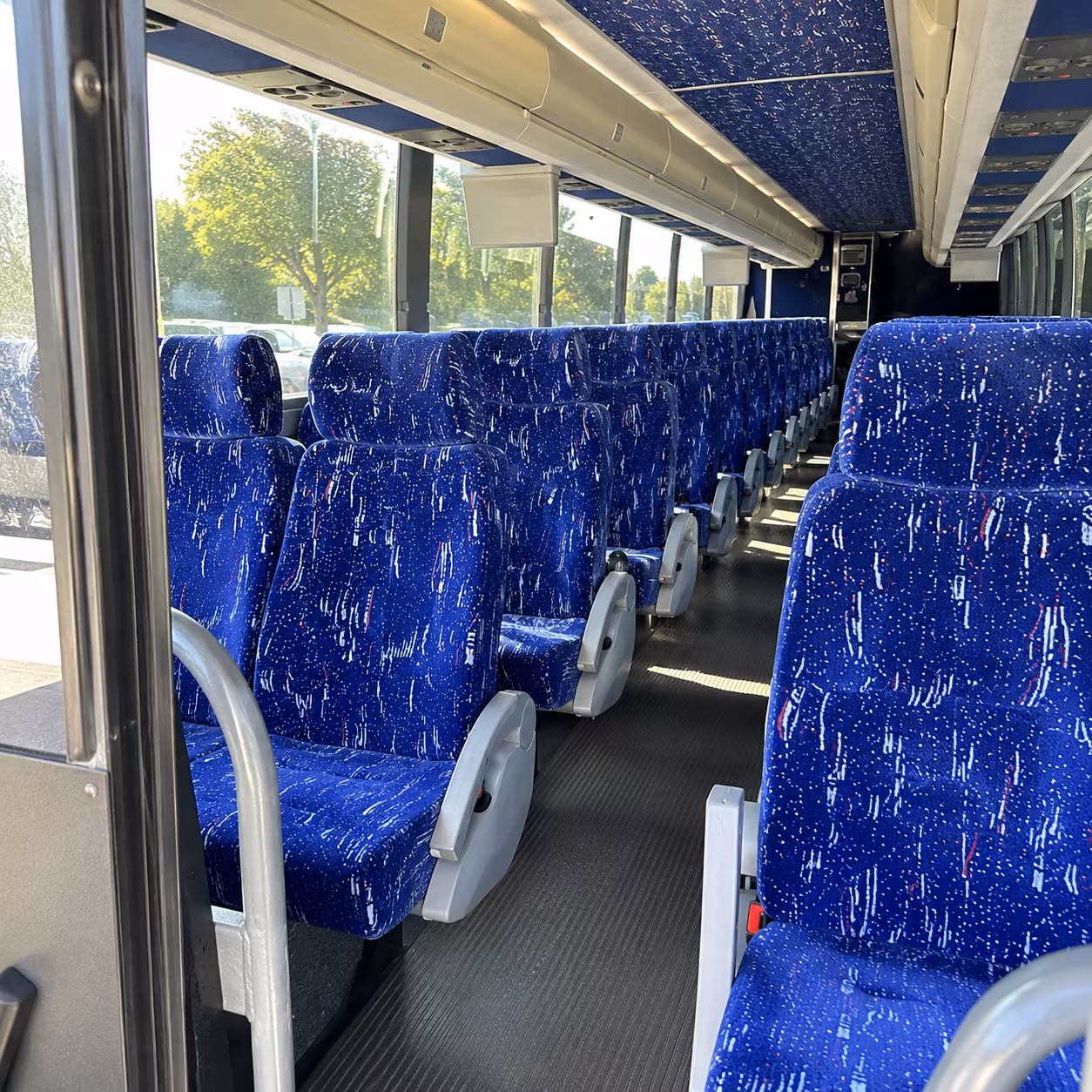 spokane 50 passenger charter bus inside