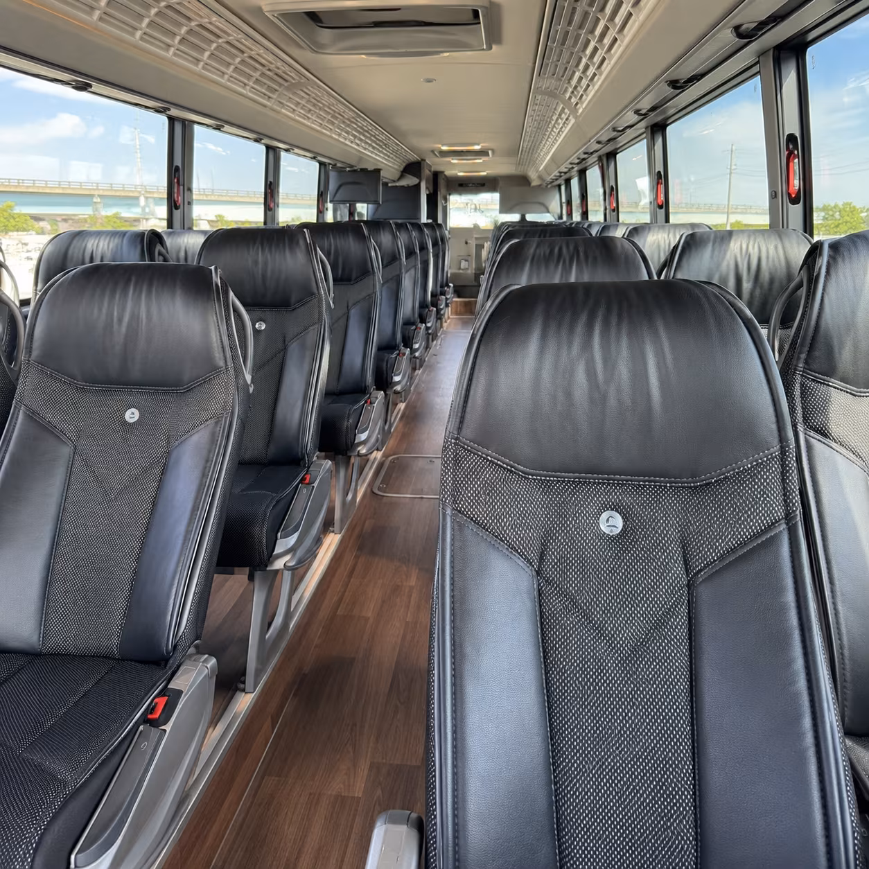 spokane charter bus interior