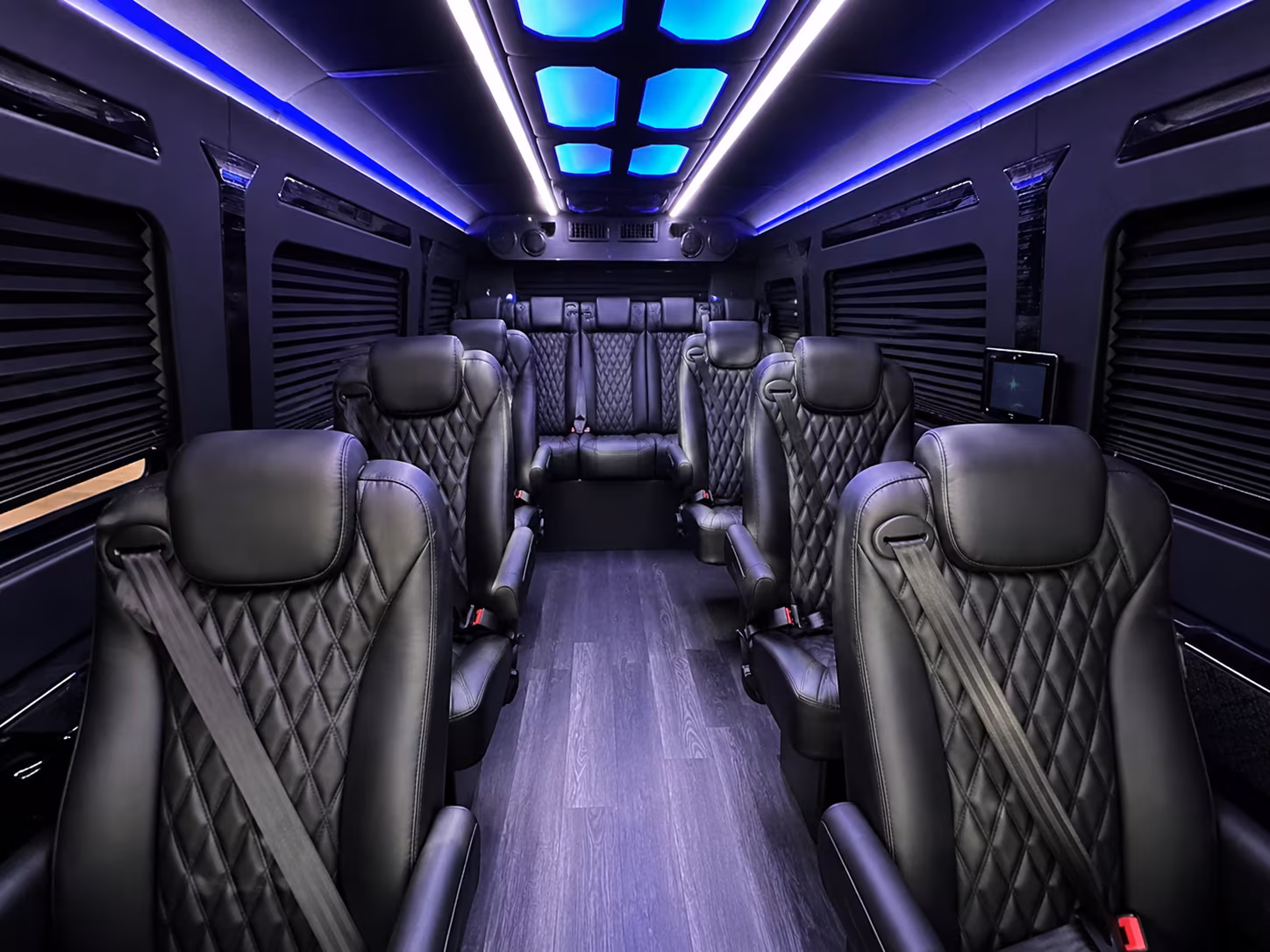 spokane wedding transportation onboard seating
